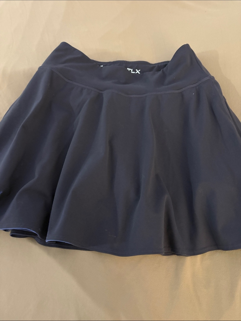 TLX Navy Circle Skater Skirt